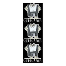 funny obsolete floppy disc bookmark business card templates