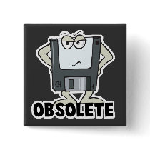funny obsolete floppy disc pins