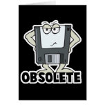 funny obsolete floppy disc card