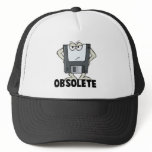 funny obsolete floppy disc trucker hat
