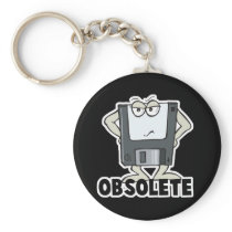 funny obsolete floppy disc key chains