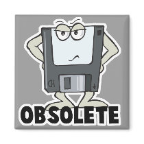 funny obsolete floppy disc fridge magnets