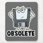funny obsolete floppy disc mouse pads