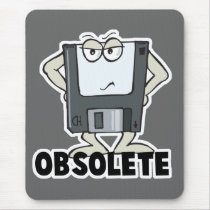 funny obsolete floppy disc mouse pads
