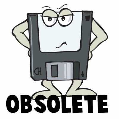 funny obsolete floppy disc photo cut out by geekme