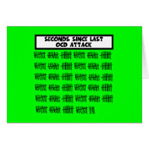 Funny OCD Greeting Card