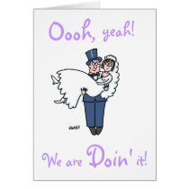 Funny Offbeat Humourous Wedding "Save The Date" Greeting Cards