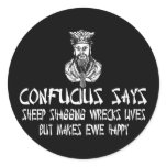 Funny offensive Confucius slogan