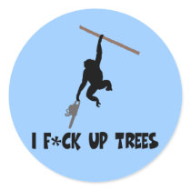 Funny,offensive slogan monkey