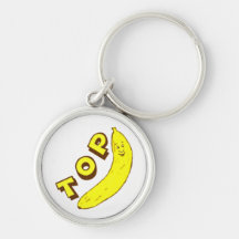 Funny Office Boss Top Banana Keychain