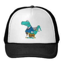 funny old dinosaur cartoon character hat
