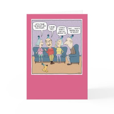 Funny Old Folks birthday card by chuckink