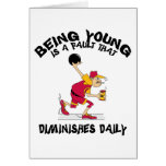 Funny Old Grandpa Bowler Gift Cards