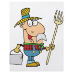 funny old macdonald farmer cartoon flyer design