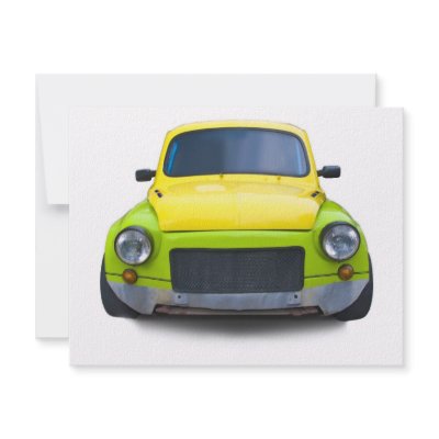 funny old modified car invites by skaljac