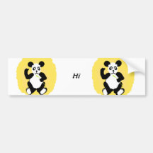 Funny Panda Bumper Sticker