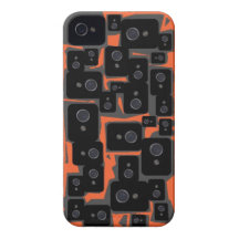 Funny Paparazzi iPhone 4 Case Barely There. Orange
