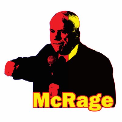 Funny Parody McCain McRage Temper Photo Sculpture by doonidesigns