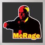Funny Parody McCain McRage Temper Print