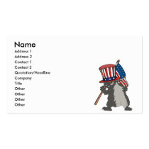funny patriotic bad ass honey badger business card templates
