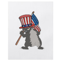 funny patriotic bad ass honey badger full colour flyer