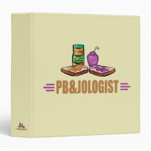Funny Peanut Butter and Jelly Vinyl Binders