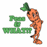 funny peas and what worried carrot cut out