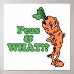 funny peas and what worried carrot print