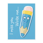 Funny Pencil postcard