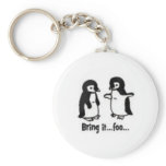 Funny penguins keychains