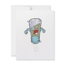 funny pepper shaker cartoon character custom invitation