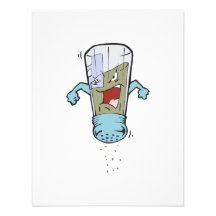 funny pepper shaker cartoon character custom invitation