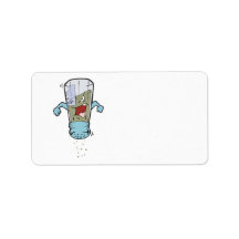 funny pepper shaker cartoon character address labels