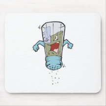 funny pepper shaker cartoon character mouse pad