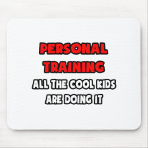 Funny Personal Trainer Shirts Mousepad