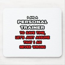 Funny Personal Trainer T-Shirts Mousepad