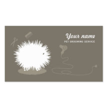 Funny pet grooming Business Card