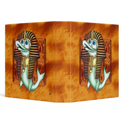 Funny Pharaoh Fish 3 Ring Binder by sagart1952