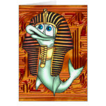 Funny Pharaoh Fish Greeting Cards