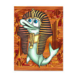 Funny Pharaoh Fish Post Card