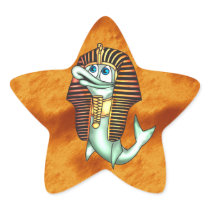 Funny Pharaoh Fish Star Stickers