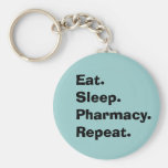 Funny Pharmacist  Key chain "Eat, Sleep, Pharmacy"