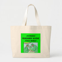funny physician joke canvas bag