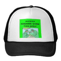 funny physician joke mesh hat