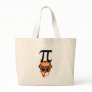 Funny pi pirate halloween tote bag