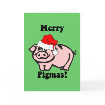 Funny pig Christmas