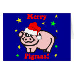 Funny pig Christmas Card