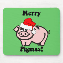 Funny pig Christmas