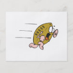 funny pignskin pig football running scared personalized flyer