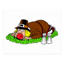 Funny Pilgrim Picture Post Card